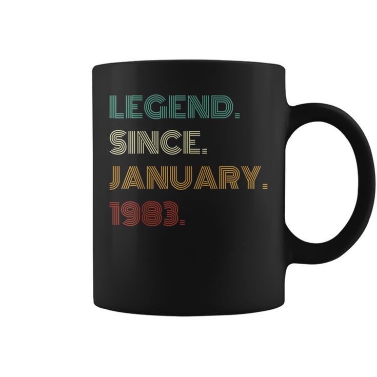 40 Years Old Legend Since January 1983 40Th Birthday  V2 Coffee Mug