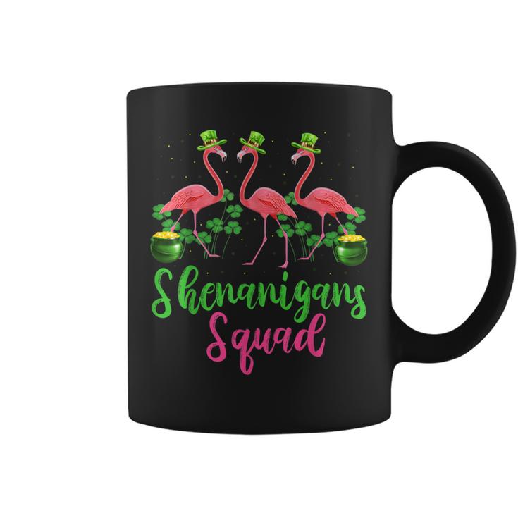 Shenanigan Squad Irish Flamingo Leprechaun St Patricks Day  Coffee Mug