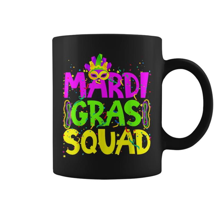 Mardi Gras Squad Party Costume Outfit - Funny Mardi Gras  Coffee Mug