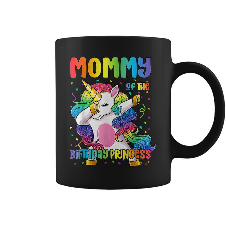 Mommy Of The Birthday Princess Girl Dabbing Unicorn Mom  Coffee Mug