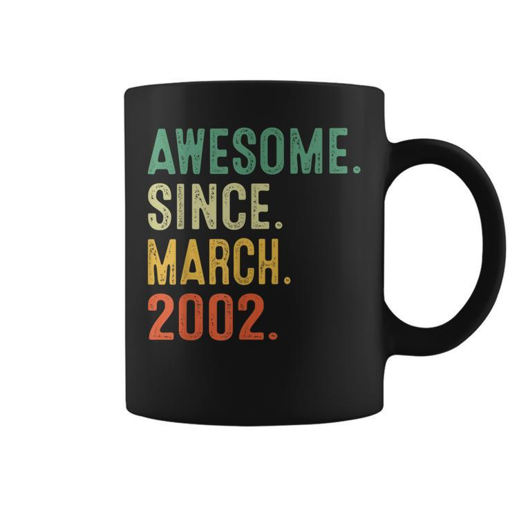 21 Years Old Gifts Awesome Since March 2002 21St Birthday  Coffee Mug