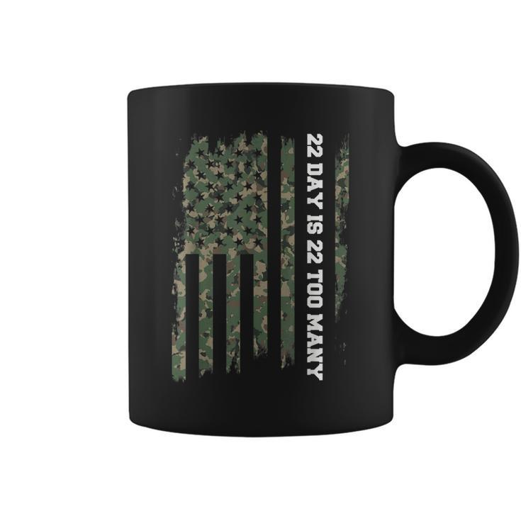22 A Day Veteran Lives Matter Army Suicide Awareness  Coffee Mug
