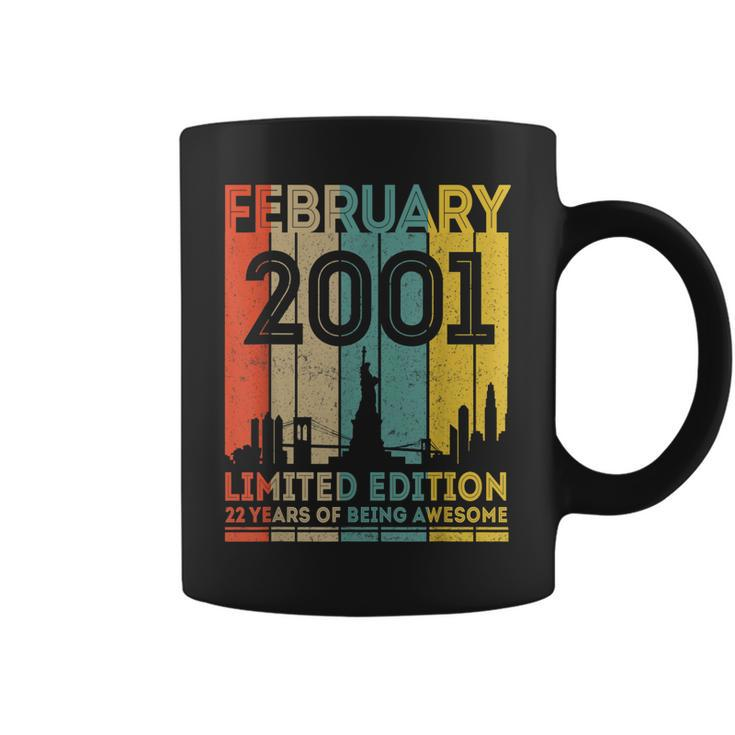 22 Years Old Gifts Vintage February 2001 22Nd Birthday  Coffee Mug