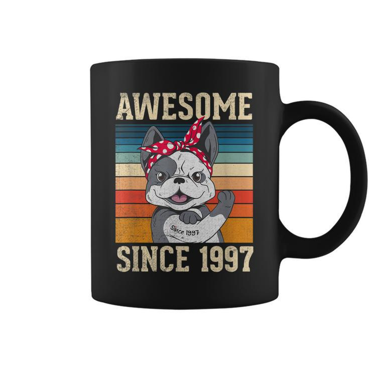 26 Year Old Awesome Since 1997 26Th Birthday Gift Dog Girl  Coffee Mug