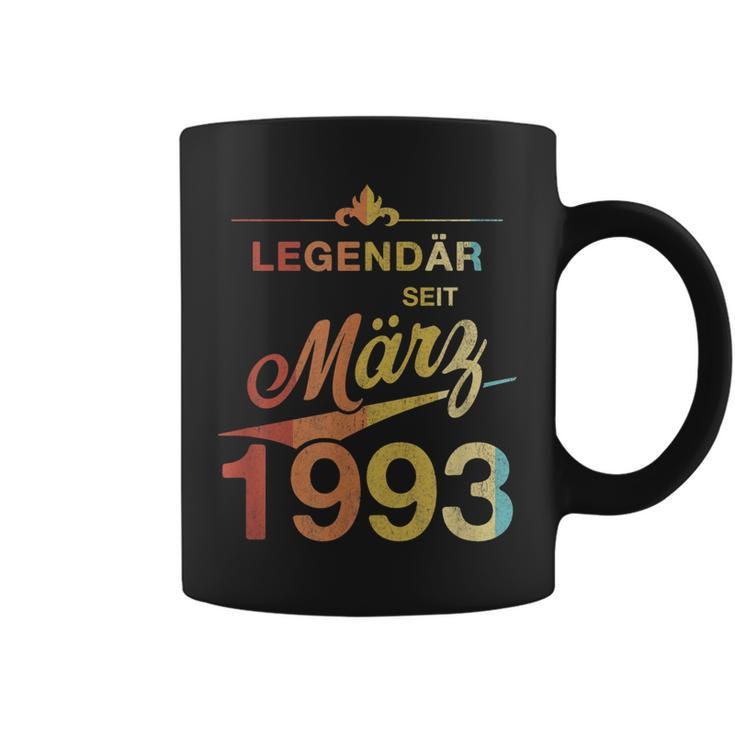 30 Geburtstag 30 Jahre Alt Legendär Seit März 1993 V2 Tassen