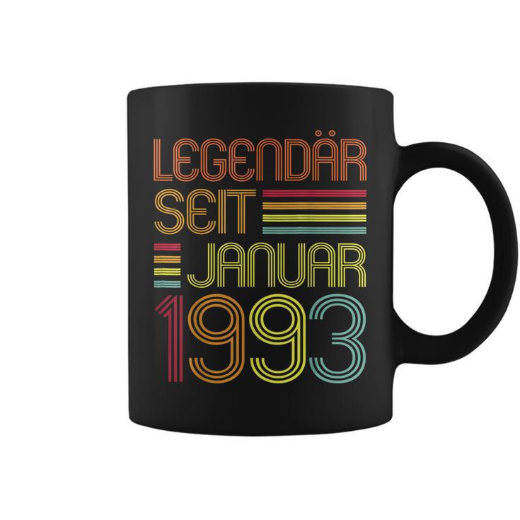 30 Geburtstag Vintage 30 Jahre Legendär Seit Januar 1993 Tassen