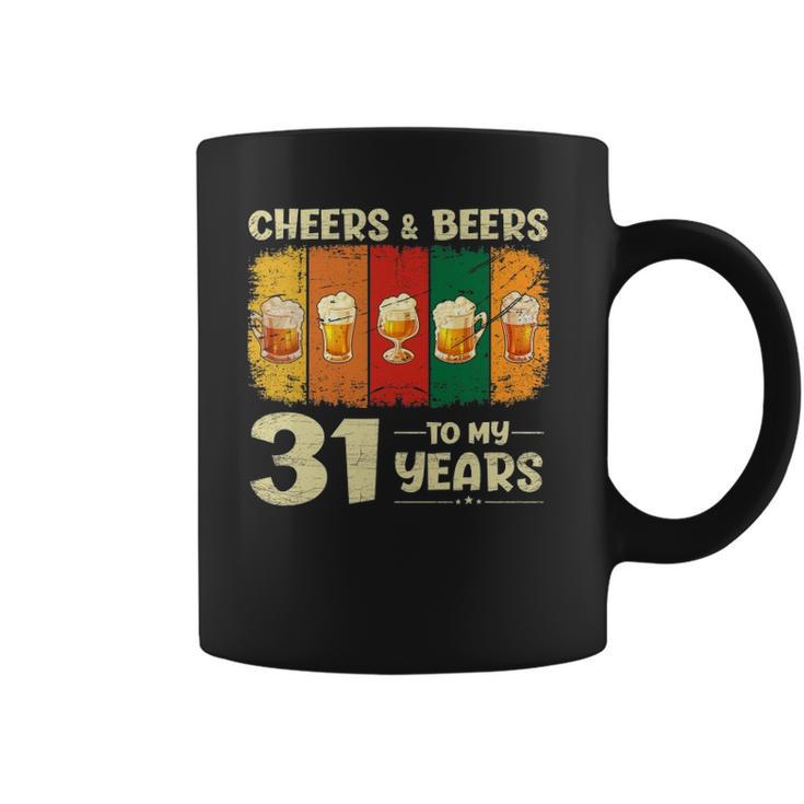 31St Birthday Cheers And Beers To 31 Years Old T-shirt - Thegiftio UK