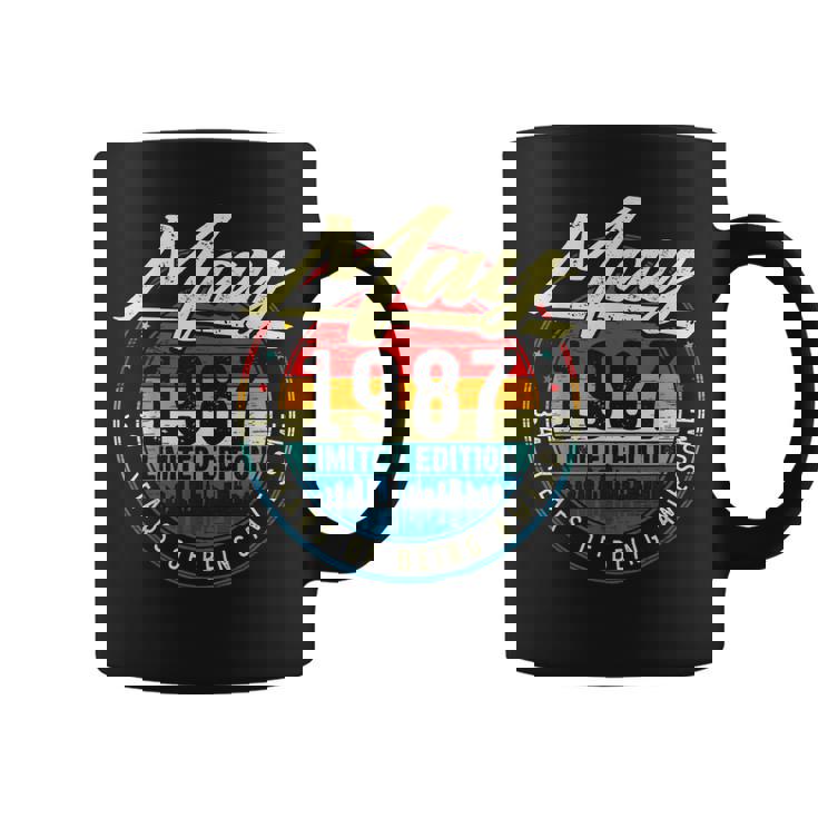 34Th Birthday Decorations May 1987 Men Women 34 Years Old Coffee Mug