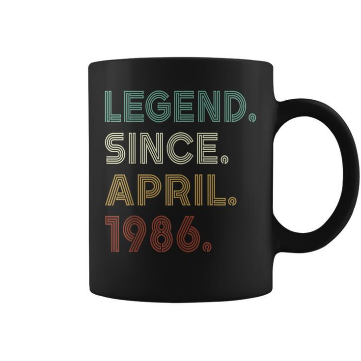 37 Years Old Legend Since April 1986 37Th Birthday  Coffee Mug