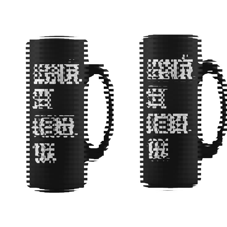 39 Geburtstag Geschenk 39 Jahre Legendär Seit Oktober 1984 Tassen