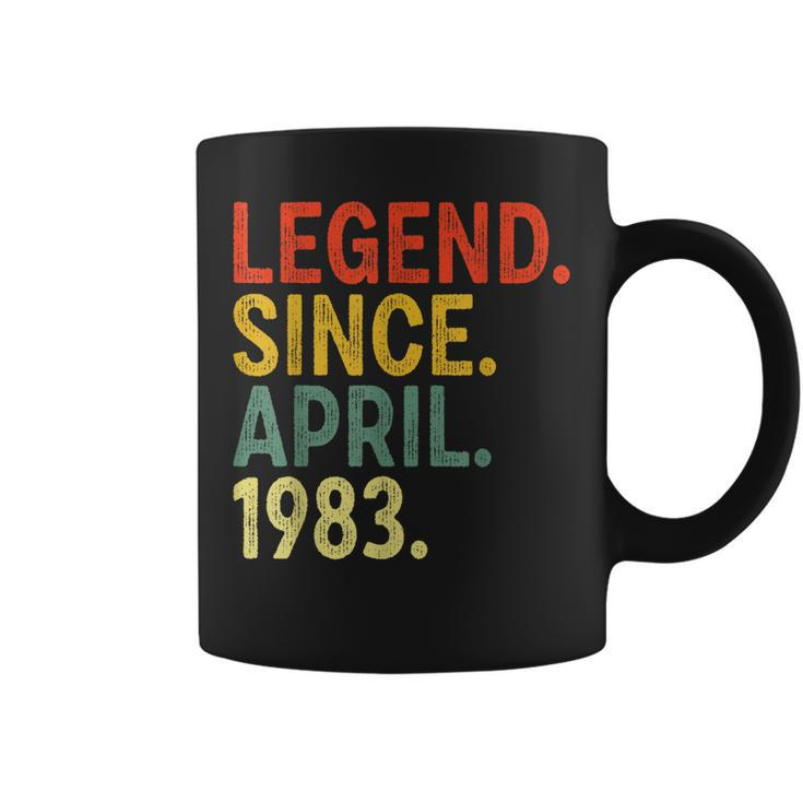 40 Year Old Legend Since April 1983 40Th Birthday  Coffee Mug