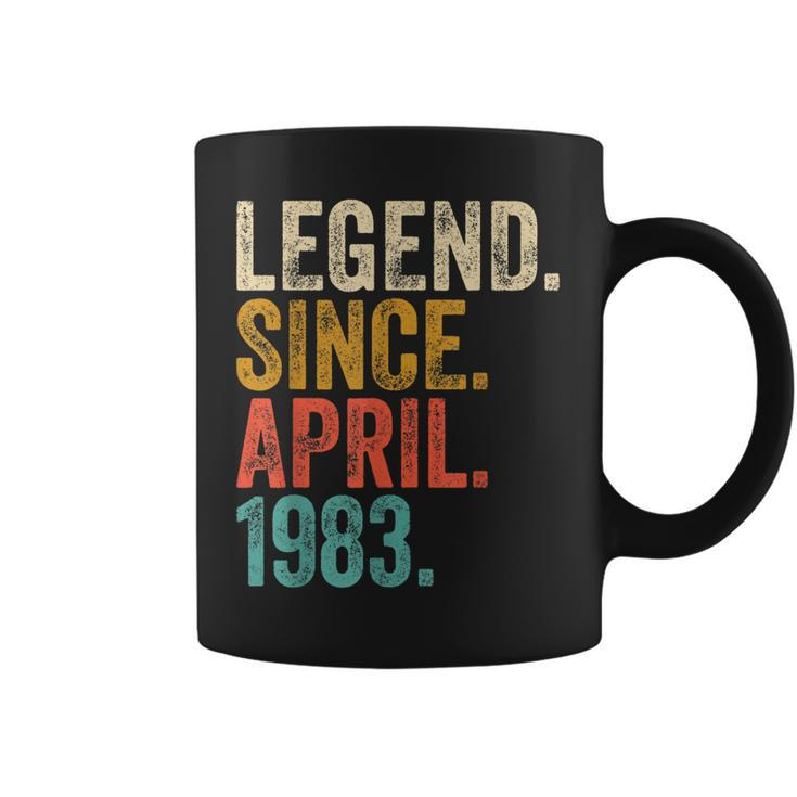 40 Years Old Legend Since April 1983 40Th Birthday Men Women  Coffee Mug