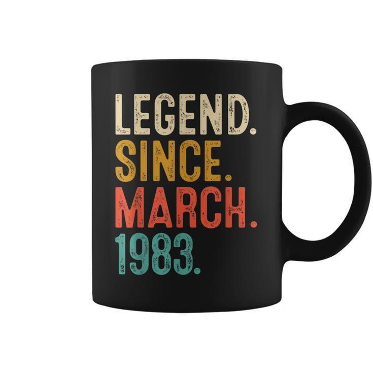 40 Years Old Vintage Legend Since March 1983 40Th Birthday  Coffee Mug