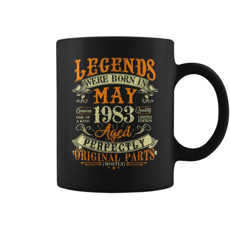40Th Birthday Gift 40 Years Old Legends Born In May 1983  Coffee Mug