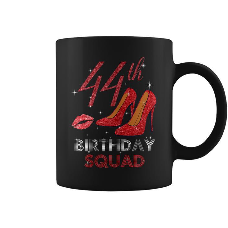 44Th Birthday Squad Stepping Into 44 Red Shoes Women Gift Gift For Womens Coffee Mug
