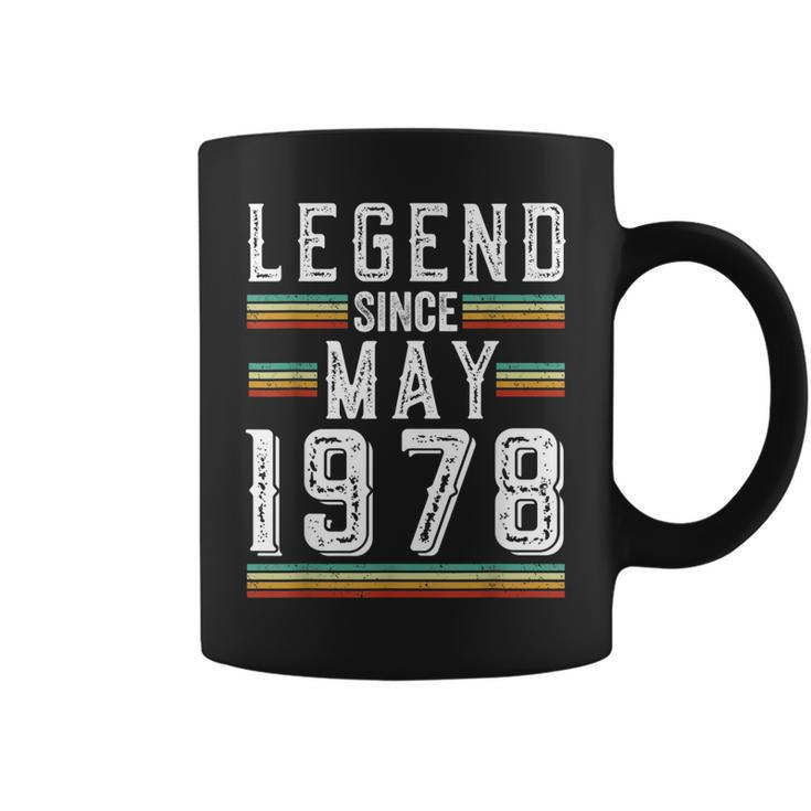 45 Years Old Legend Since May 1978 45Th Birthday  Coffee Mug