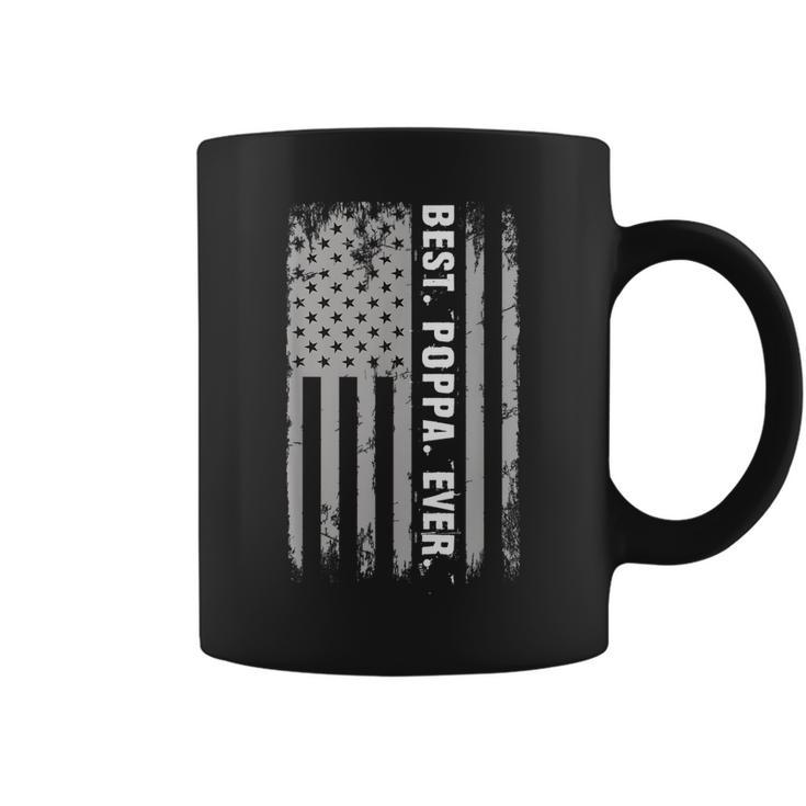 4Th Of July Poppa Us American Flag Fourth Patriotic Usa Coffee Mug