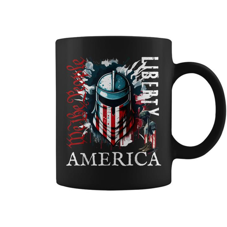 4Th Of July Proud Americans Flag We The People T Liberty  Coffee Mug