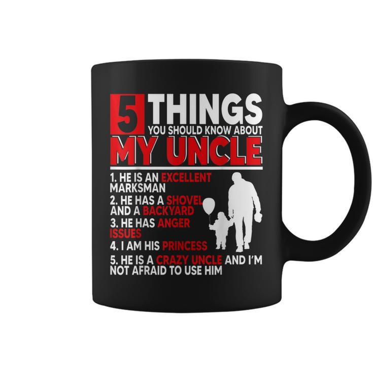 5 Things You Should Know About My Uncle Happy Fathers Day Coffee Mug