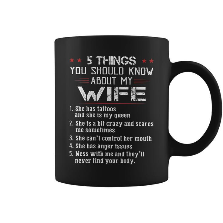 5 Things You Should Know About My Wife Has Tattoos On Back  Coffee Mug