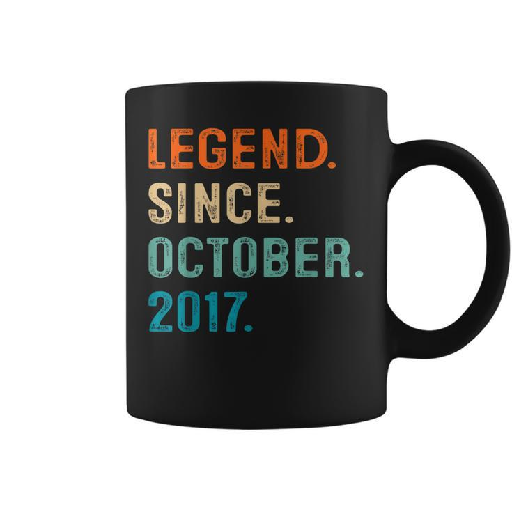 5 Years Old Gifts 5Th Birthday Boy Legend Since October 2017 V2 Coffee Mug