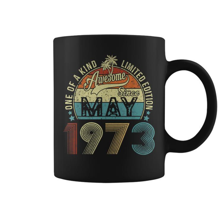 50 Years Old Vintage May 1973 Gifts 50Th Birthday Men Women Coffee Mug