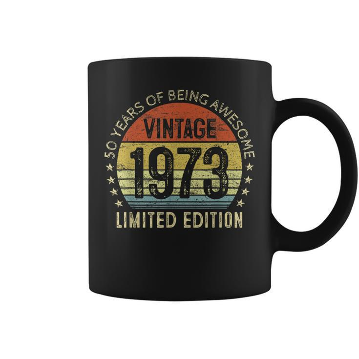 50Th Birthday Gift Vintage 1973 Limited Edition 50 Year Old  Coffee Mug