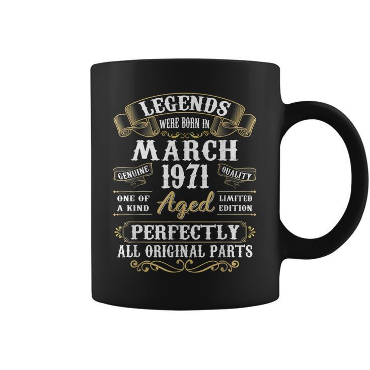 52 Years Old Gifts Decoration March 1971 52Nd Birthday  Coffee Mug