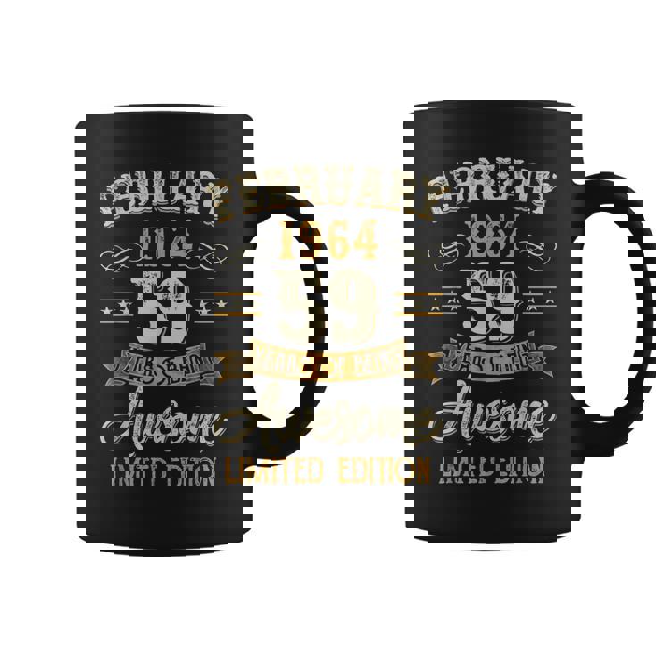 59 Years Old Gifts Vintage February 1964 59Th Birthday  Coffee Mug