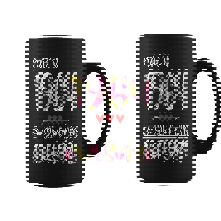 59Th Birthday Gifts For Women Floral Made In 1964 Birthday   Coffee Mug
