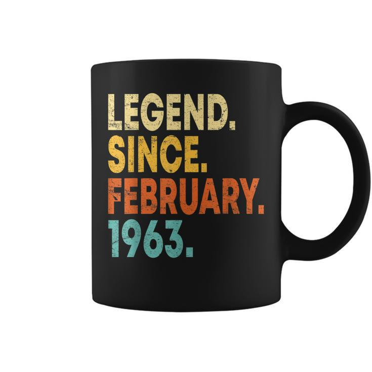 60 Year Old Gifts 60Th Birthday Legend Since February 1963 Coffee Mug