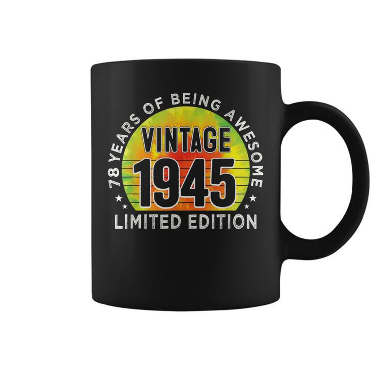 78 Jahre Vintage 1945 Tassen, Retro Geschenk zum 78. Geburtstag