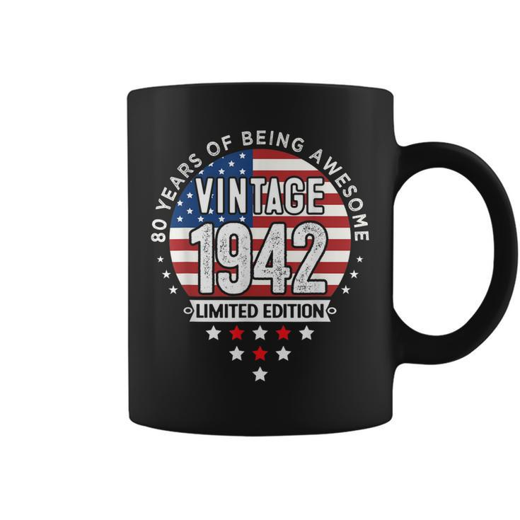 80 Year Old Gifts Vintage 1942 Limited Edition 80Th Birthday  Coffee Mug