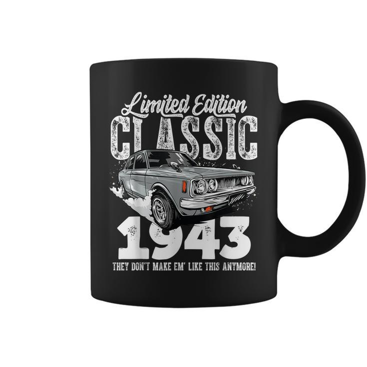 80Th Birthday Vintage Classic Car 1943 B-Day 80 Year Old  Coffee Mug