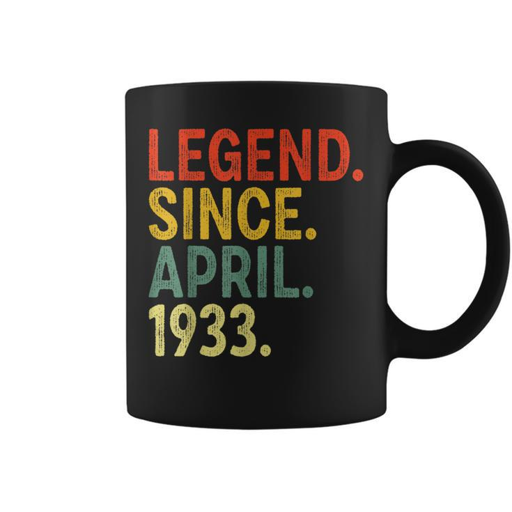 90 Year Old Legend Since April 1933 90Th Birthday  Coffee Mug