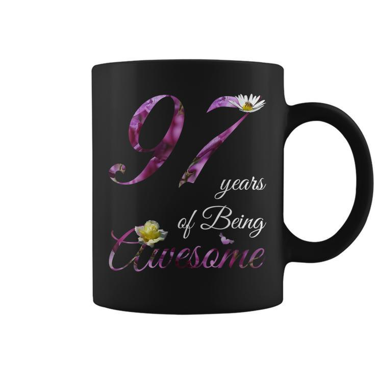 97 Year Old  Awesome Floral 1926 97Th Birthday Gift  Coffee Mug