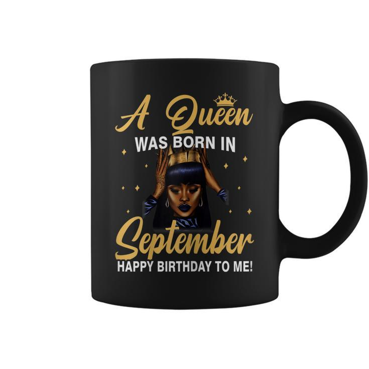 A Queen Was Born In September Birthday Shirts For Women Coffee Mug