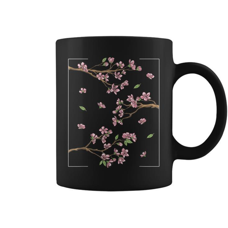 Aesthetic Japanese Style Cherry Blossom Tree Sakura  Coffee Mug