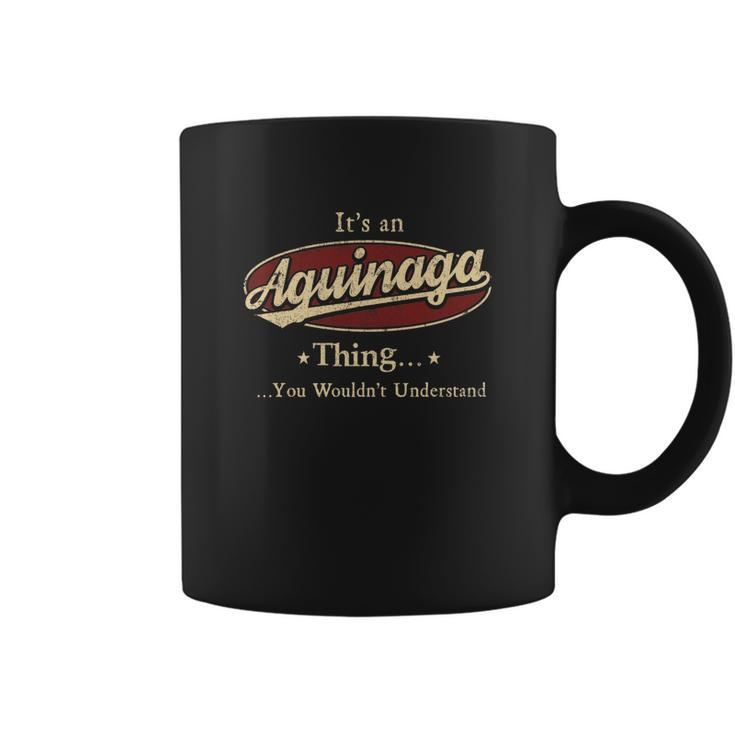 Aguinaga Name Aguinaga Family Name Crest  Coffee Mug
