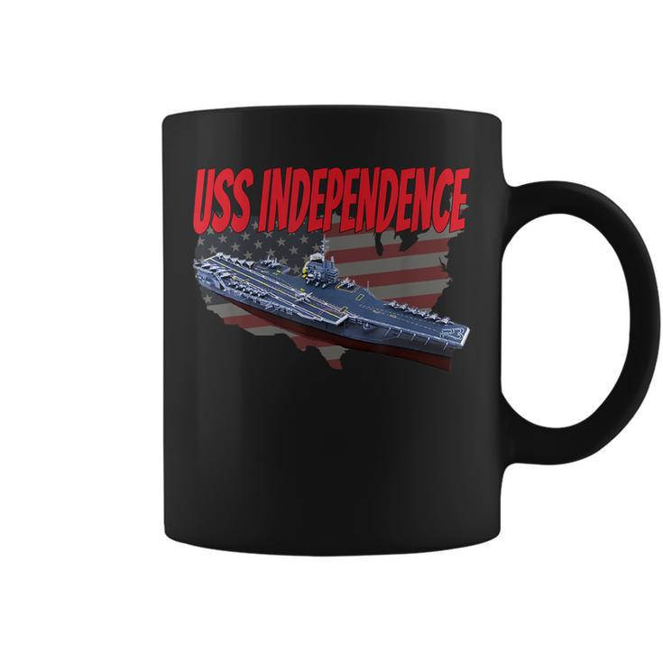 Aircraft Carrier Uss Independence Cv-62 For Grandpa Dad Son  Coffee Mug