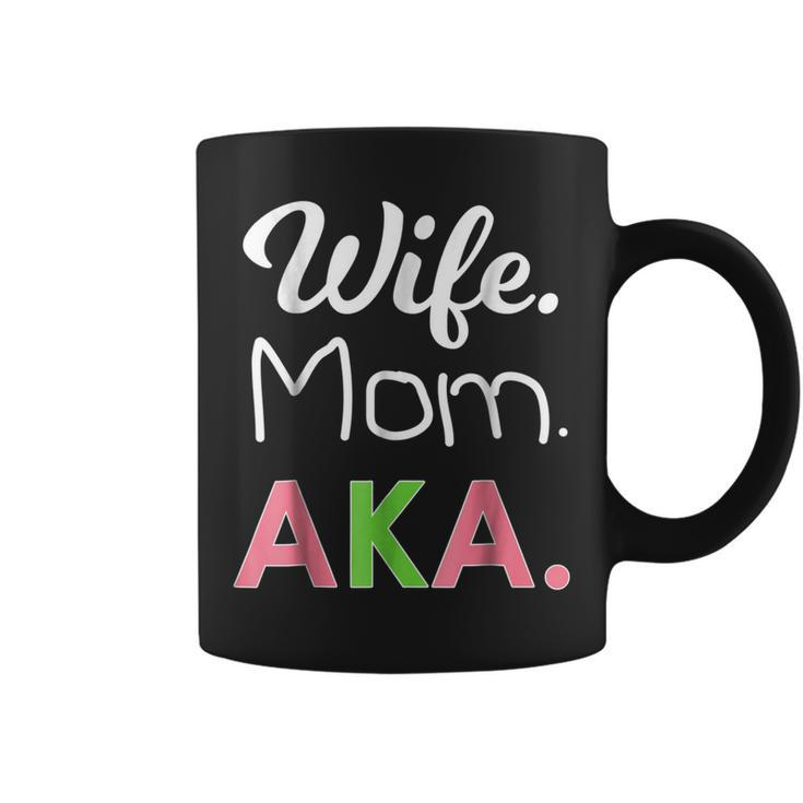 Aka Mom  Alpha Sorority Gift For Proud Mother Wife Coffee Mug