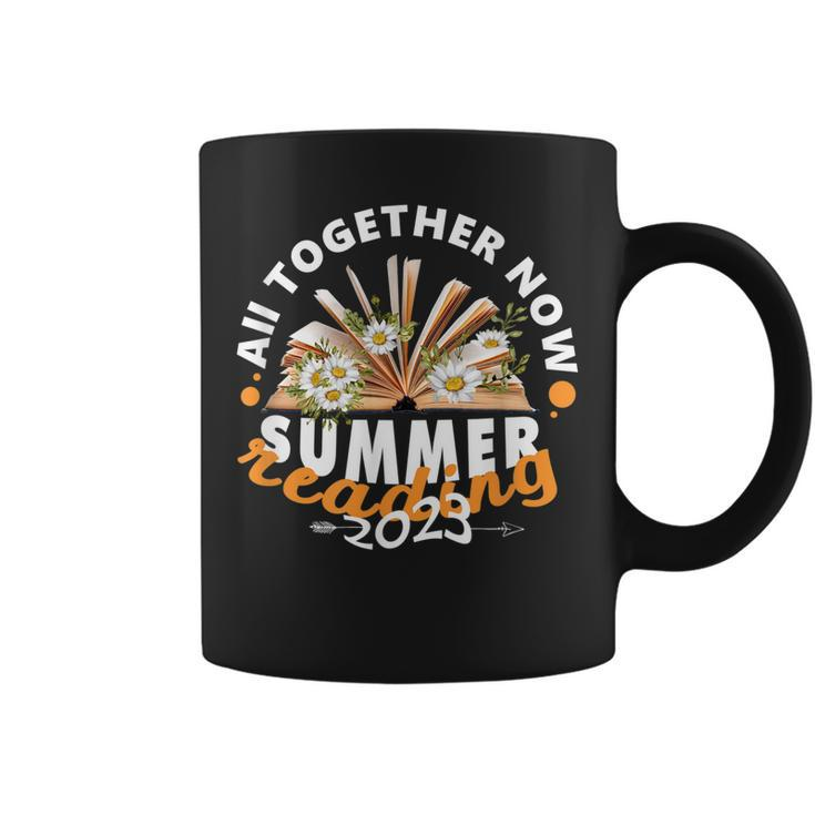 All Together Now Summer Reading 2023 Retro Flower Book Lover  Coffee Mug