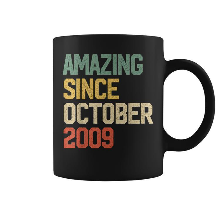 Amazing Since October 2009 Gift 10 Years Old 10Th Birthday  Coffee Mug