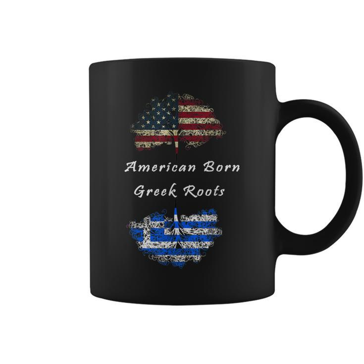 American Born Greek Roots  Coffee Mug
