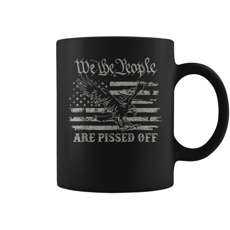 American Flag Bald Eagle We The People Are Pissed Off  Coffee Mug