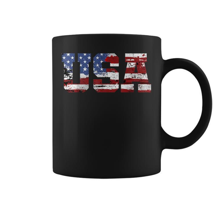 American Flag Usa United States Of America Us 4Th Of July  Coffee Mug