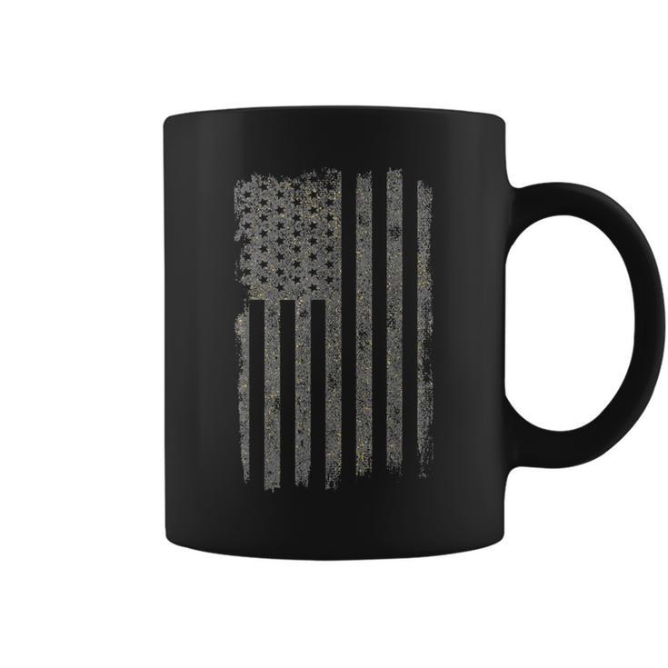 American Flag Vintage Patriotic Distressed American Flag  Coffee Mug