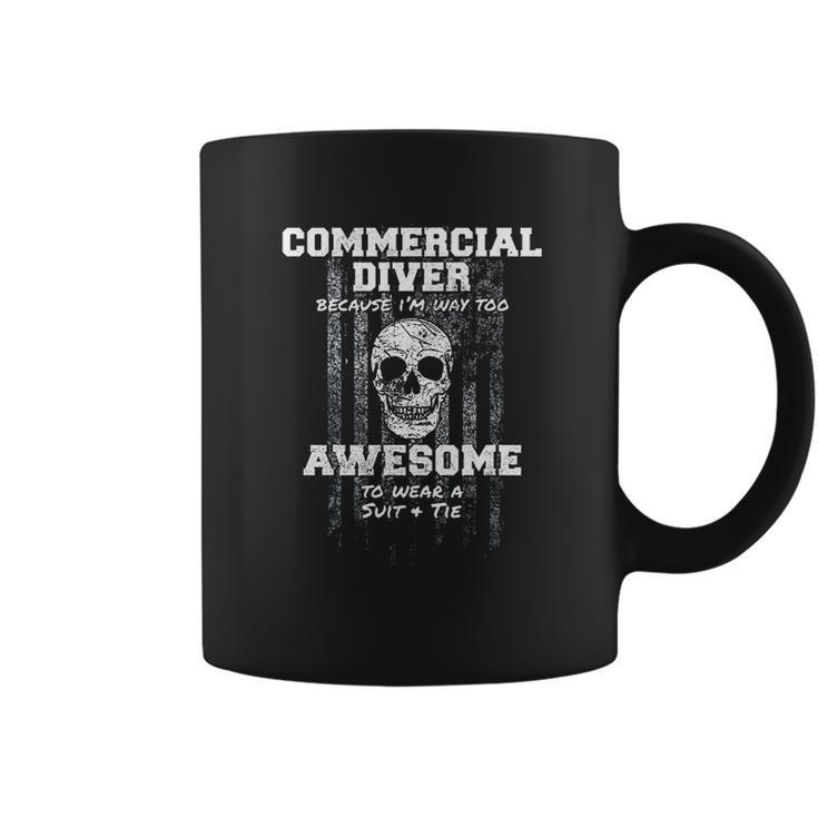 American Funny Commercial Diver Usa Diving Coffee Mug