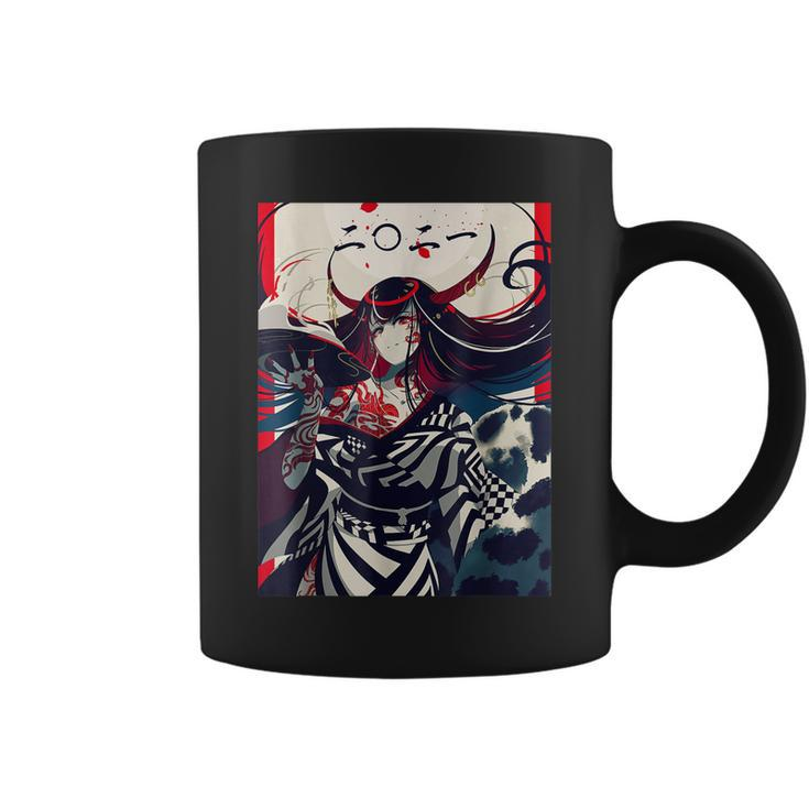 Anime Demon Girl Japanese Aesthetic Waifu Kawaii Otaku Coffee Mug