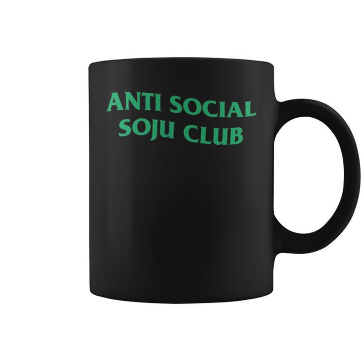Anti Social Soju Club Abg Funny Drinking   Coffee Mug